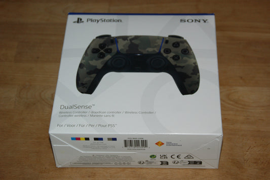 Playstation5 Dualsense Draadloze controller Grey Camo